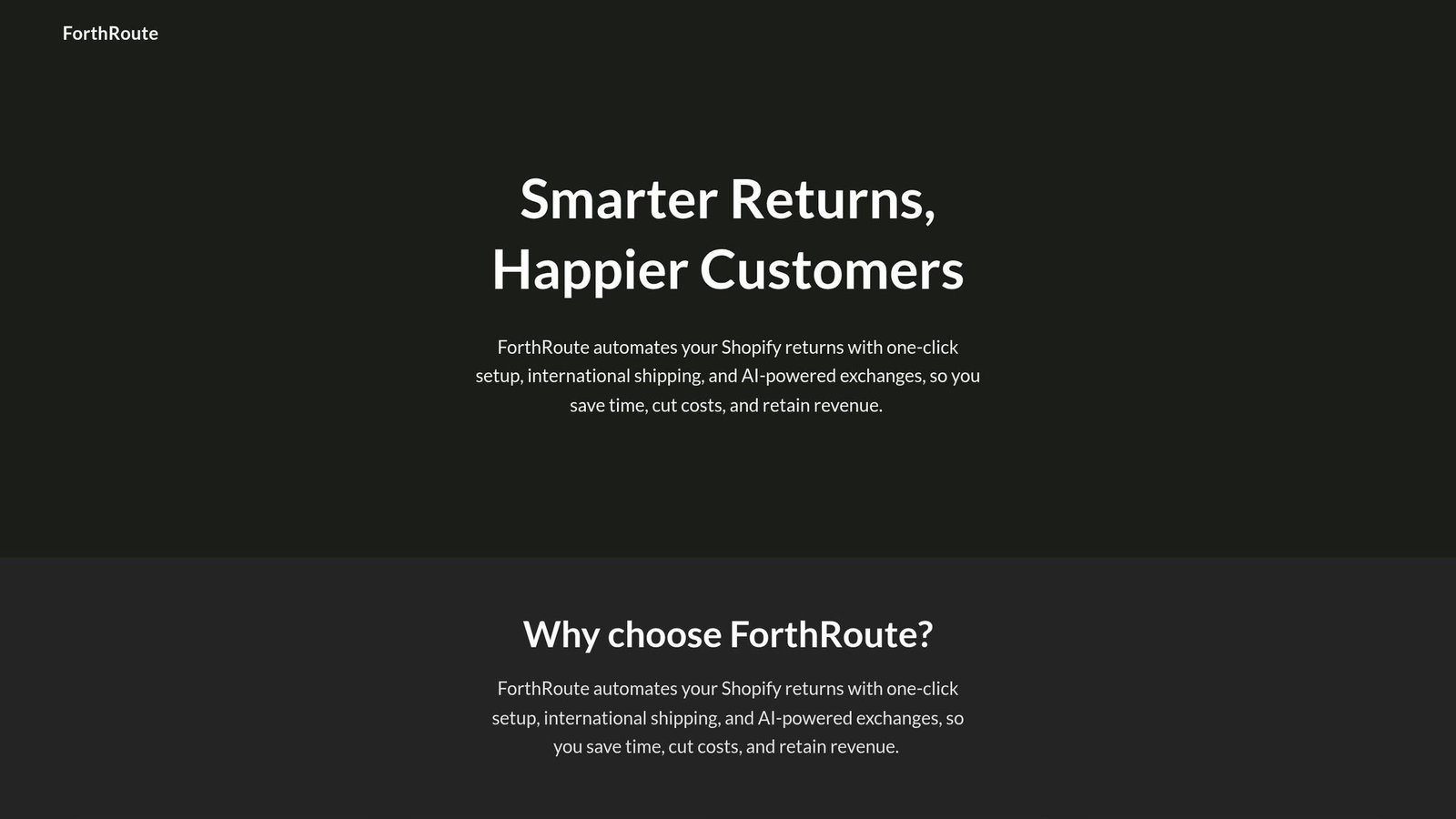 ForthRoute